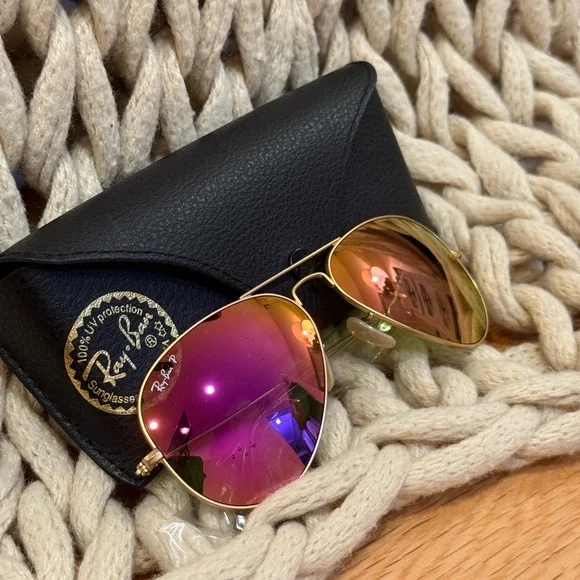 RAY BAN AVIATOR FLASH LENSES POLARIZED - Picture 7 of 8